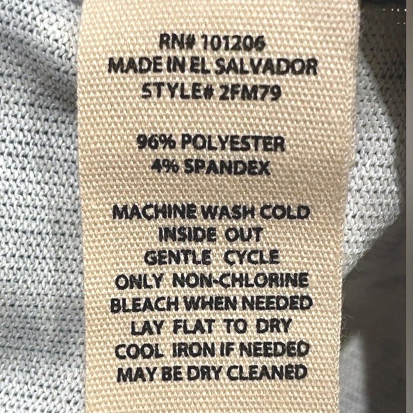 Soft Surroundings Valerie Tunic Top Women's Floral Print 3/4 Sleeve Blue Large - Picture 7 of 7